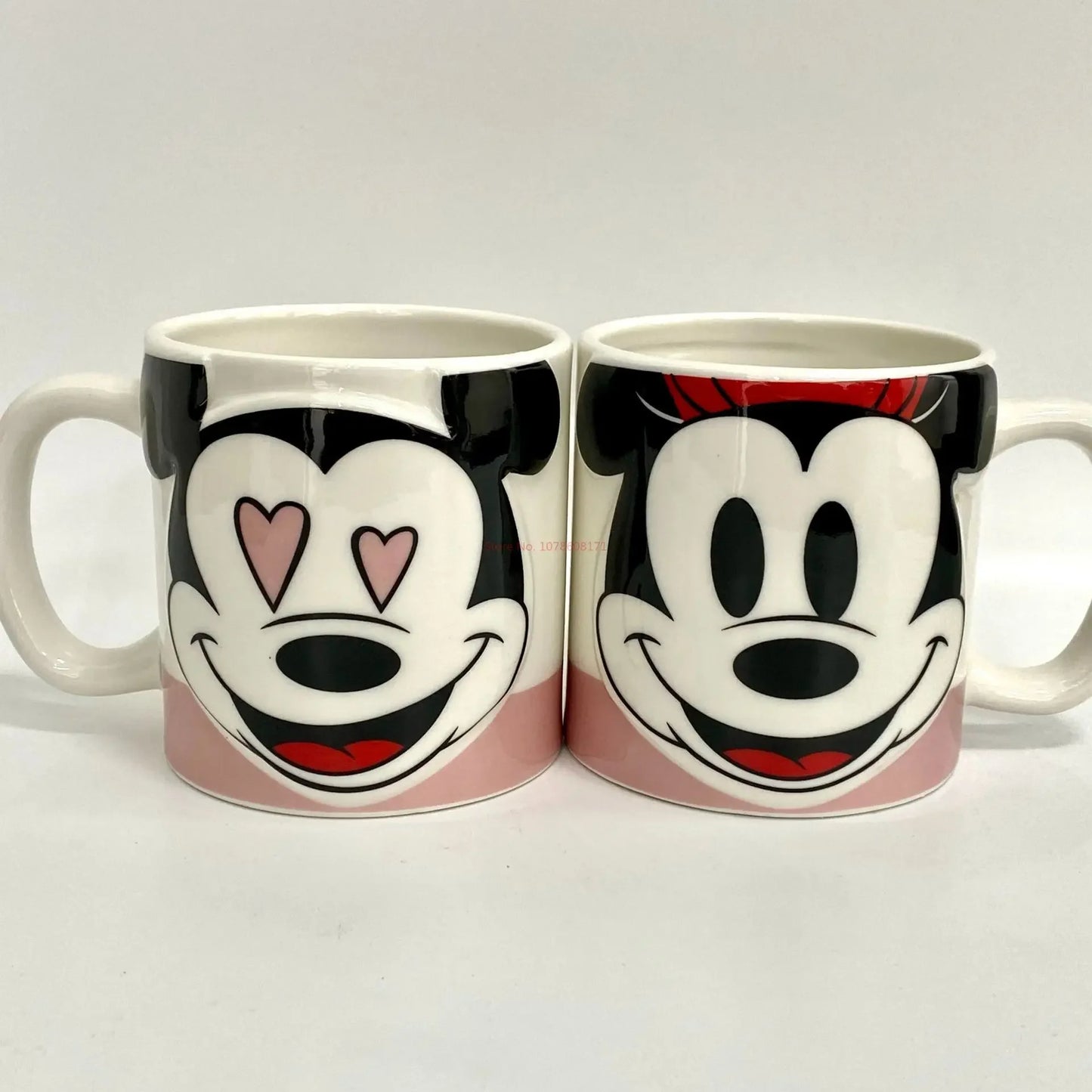 Disney mickey & friends ceramic embossed mug | Set of 2
