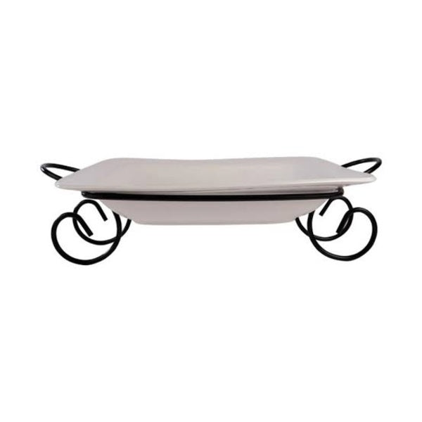 Serving bowl stand square
