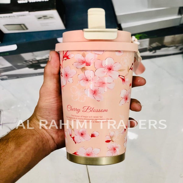 Flower Print Coffee Cup