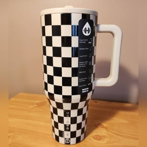 Hydrojug Traveller tumbler original 32oz (checkered)