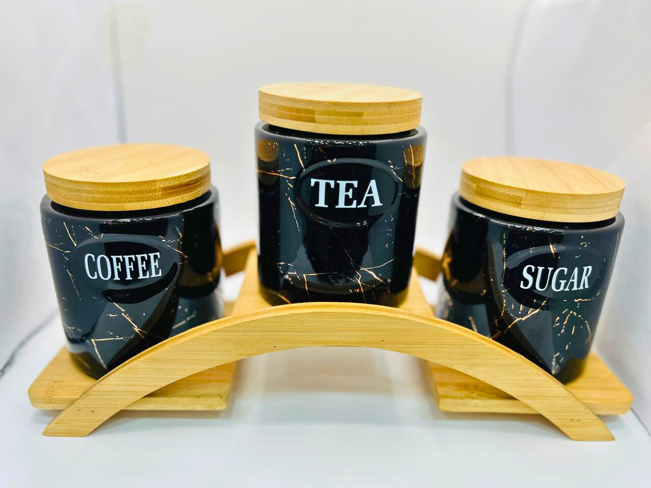 Ceramic Jars Coffee/Sugar & Tea