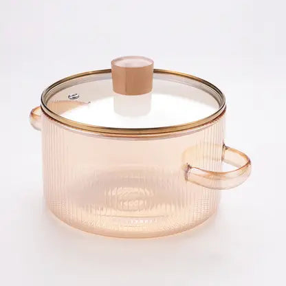 Amber Glass Pot