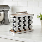 12 Jar Countertop Spice Organizer Rack