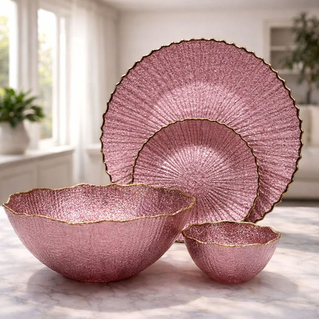 14 Pcs Glass Serving Set