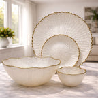 14 Pcs Glass Serving Set