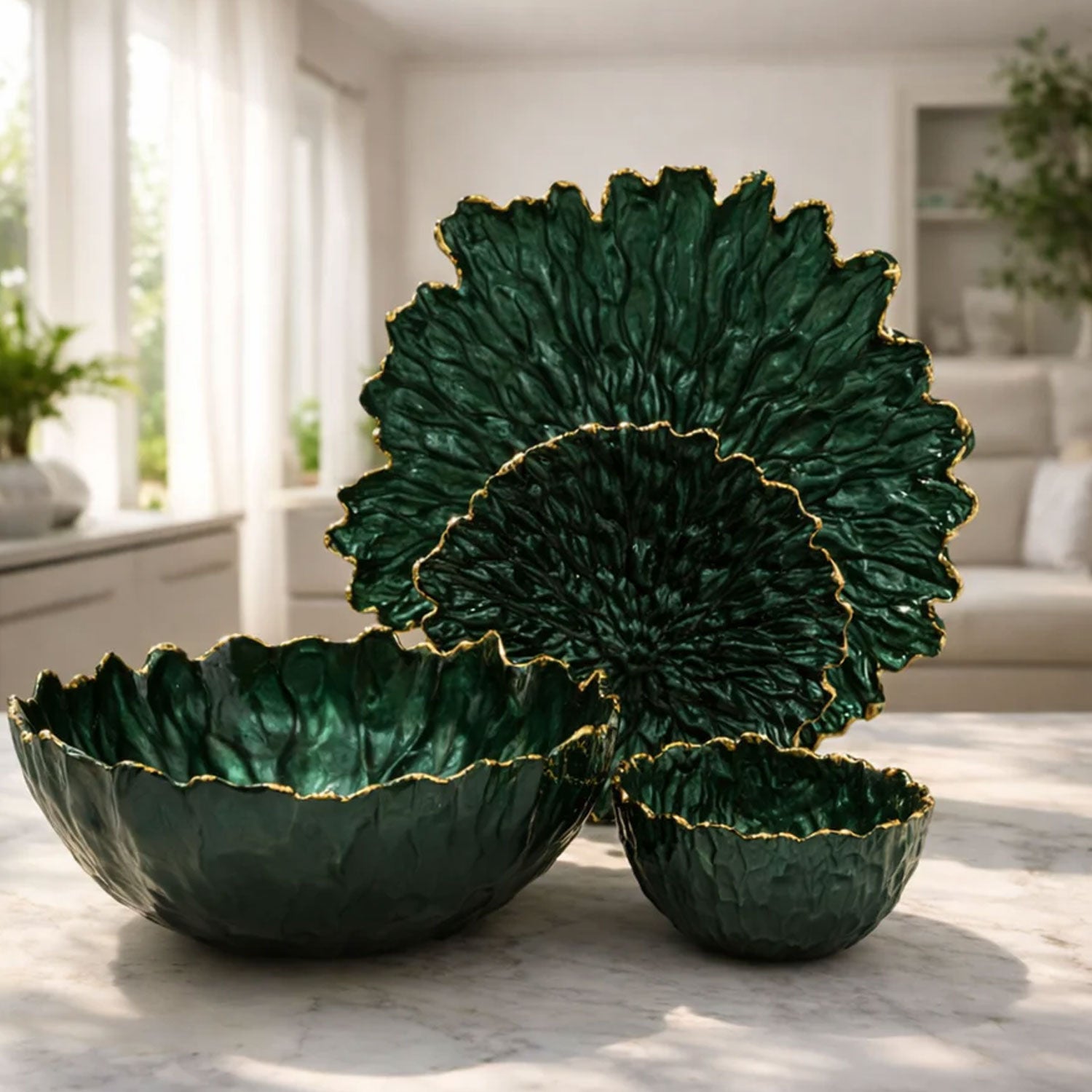 14 Pcs Glass Serving Set