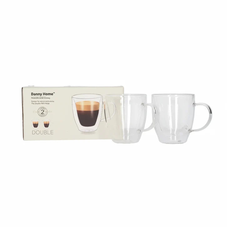 2Pcs D-Walled GlassSet 400ml 12c