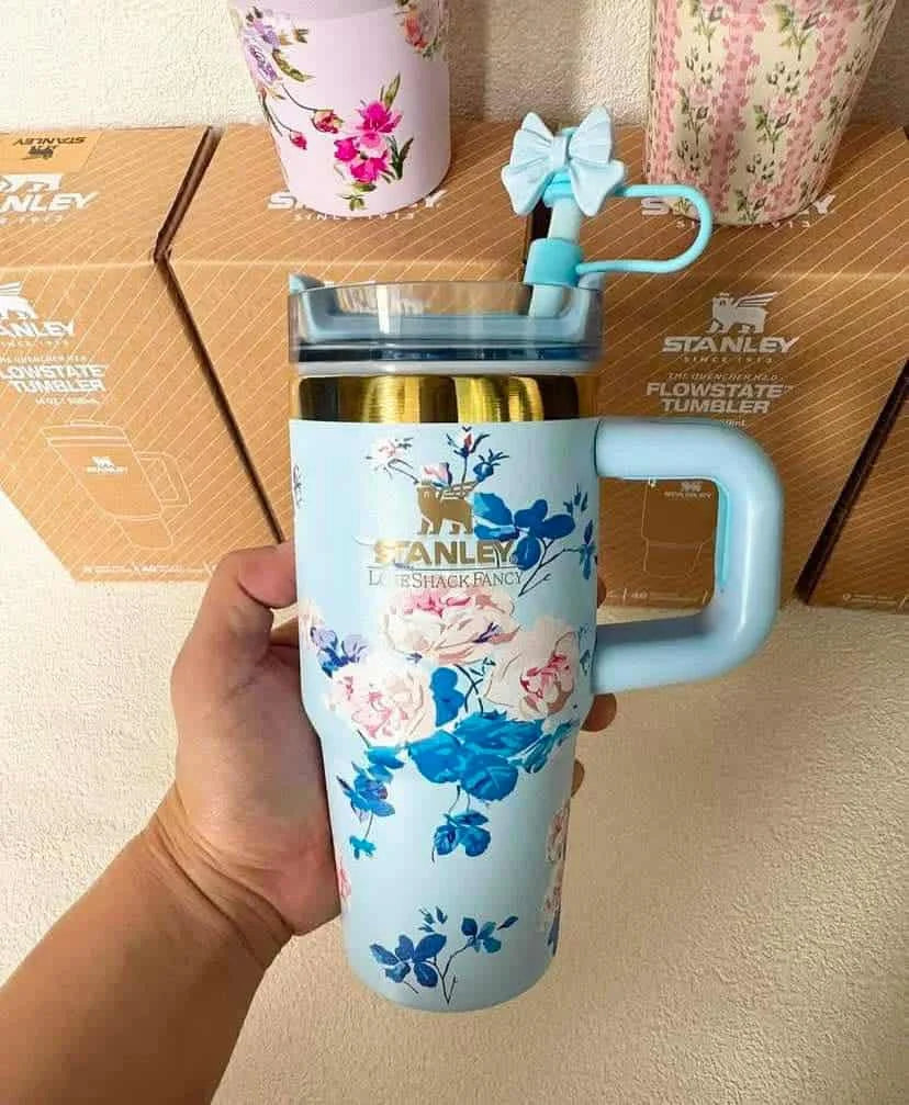 The stanley x loveshackfancy cute quencher tumbler | 20oz