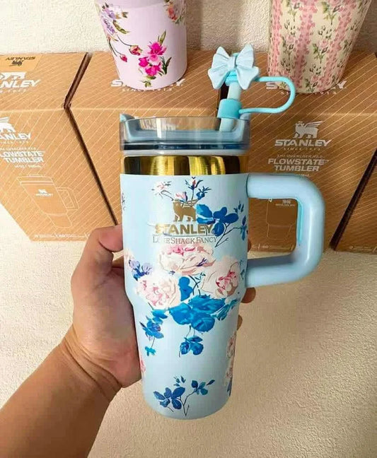 The stanley x loveshackfancy cute quencher tumbler | 20oz