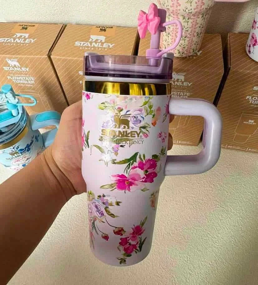 The stanley x loveshackfancy cute quencher tumbler | 20oz