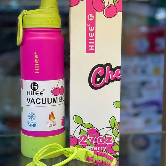 Hilee wide mouth insulated bottle | Dark pink