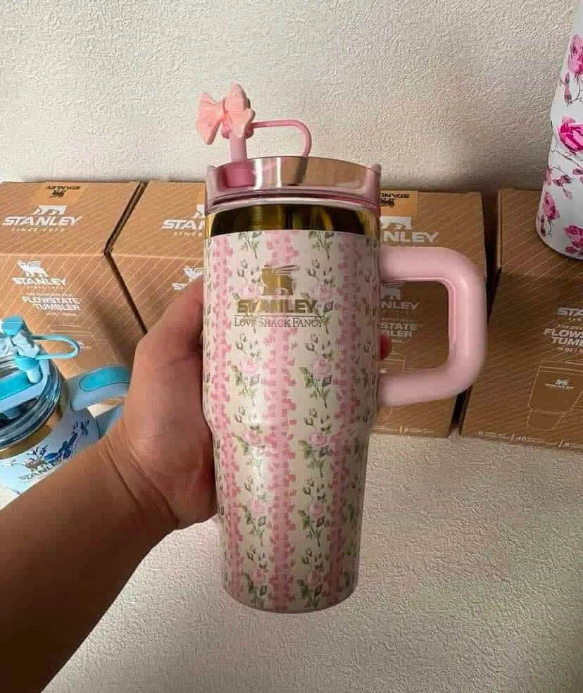 The stanley x loveshackfancy cute quencher tumbler | 20oz