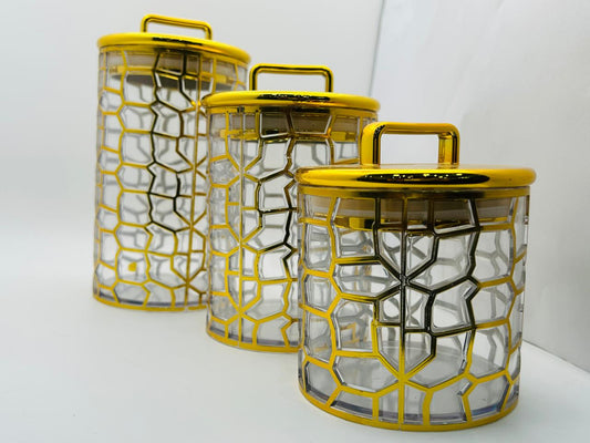 Glossy Gold Acrylic Container