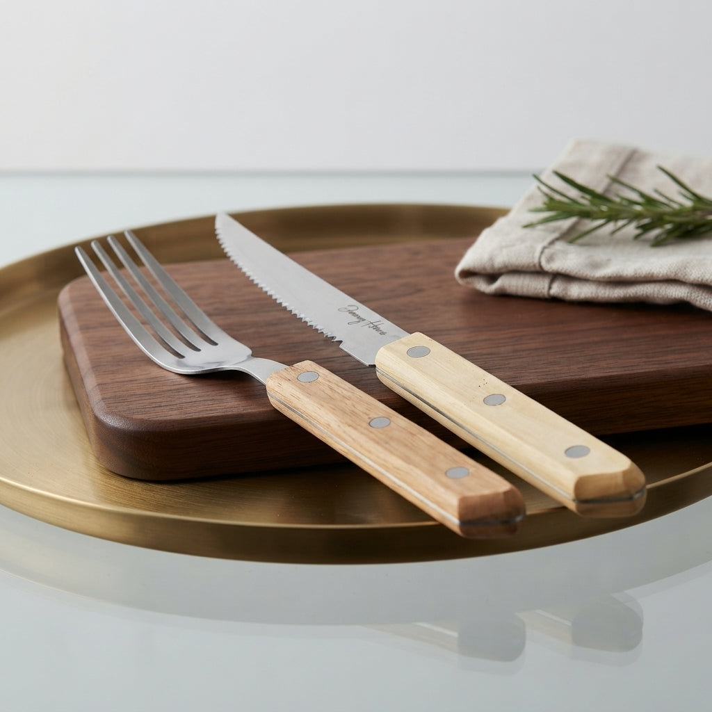12Pcs Steak Knife&Fork Set 12-48c