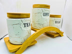 Ceramic Jars Coffee/Sugar & Tea
