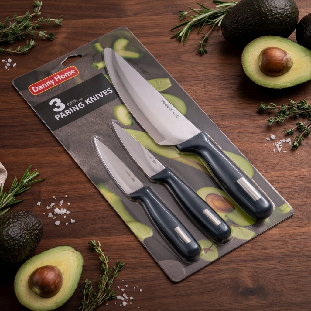 GREY Knife Set 3Pcs 12-48c Regular