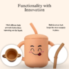 Moodies Silicone Sippy Cup – BPA-Free Straw Cup with Handles for 6+ Months | Safe, Fun & Full of Personality