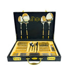 53 Pieces Cutlery Set with Leather Box