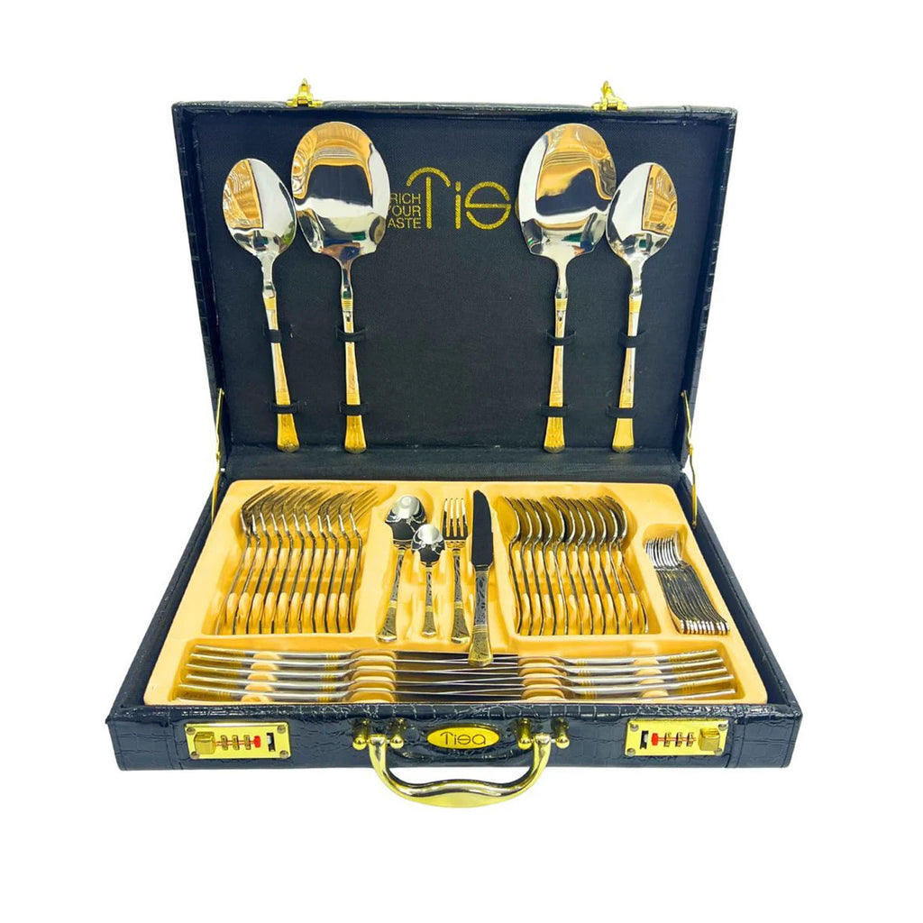53 Pieces Cutlery Set with Leather Box
