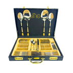 53 Pieces Cutlery Set with Leather Box