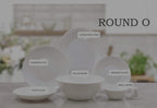 Loose clear white Marble diner set