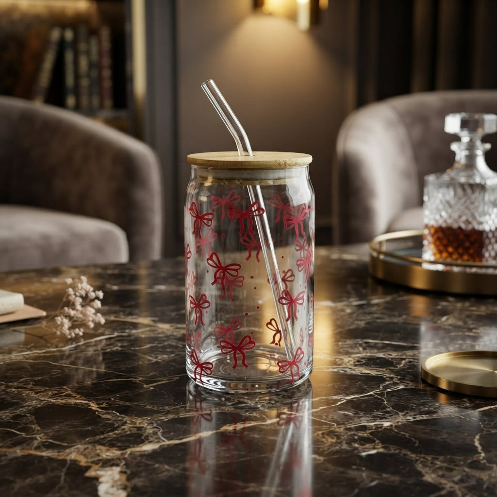 Straw Glass 2Pcs Set 500ml 12c Regu