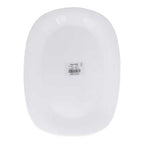 6pcs Marble square pure white crockery plates