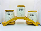 Ceramic Jars Coffee/Sugar & Tea