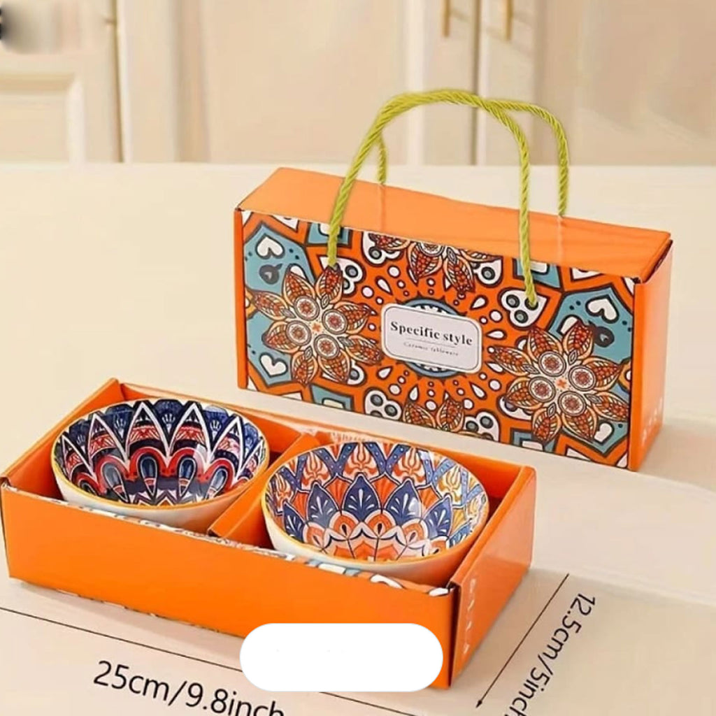 BOHEMIAN PORCELINE BOWL SET