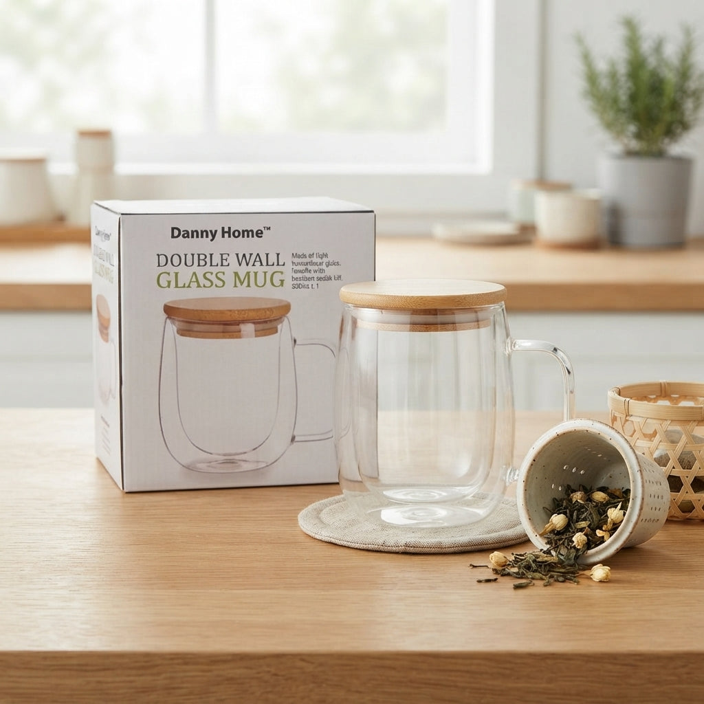 DANNY HOME DOUBLE WALL MUG 350ML