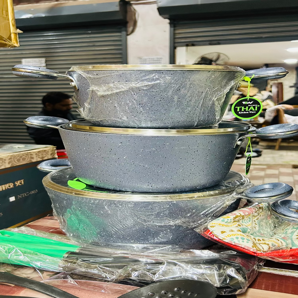 21 pcs nonstick set. Granite coating