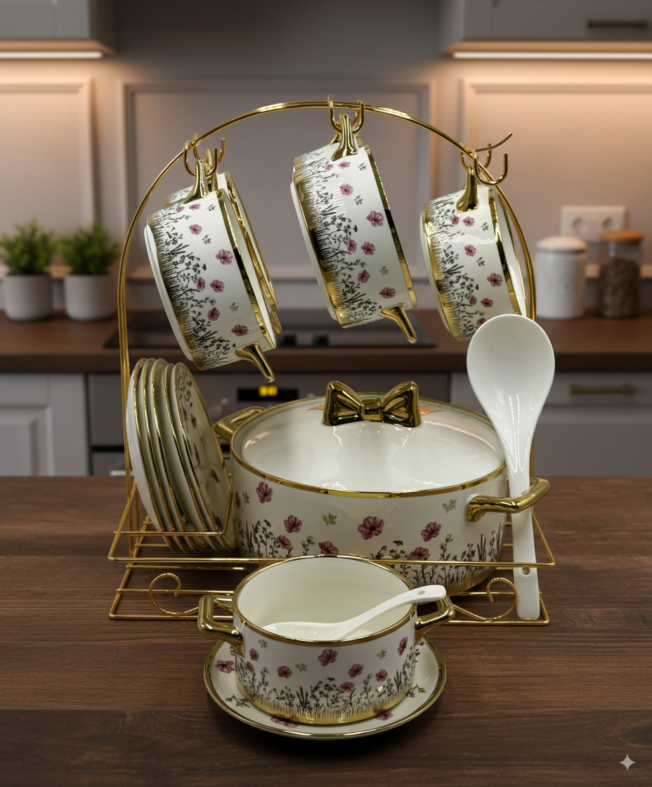 Floral Soup Set