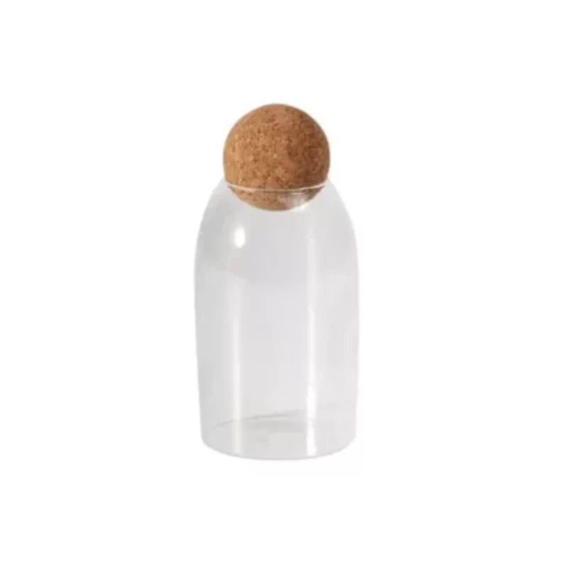 Glass Jar Round Ball Lid single