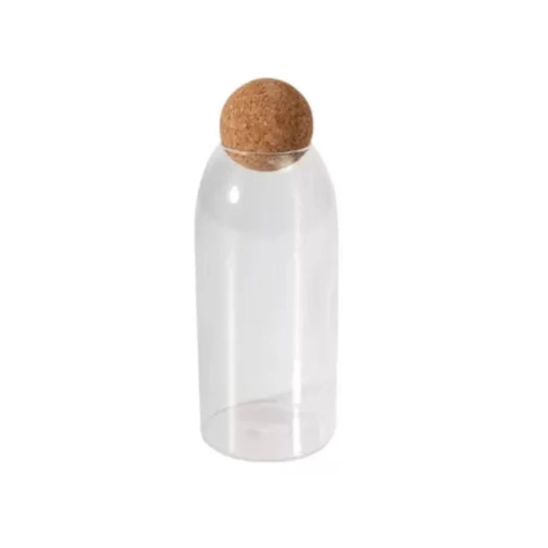 Glass Jar Round Ball Lid single