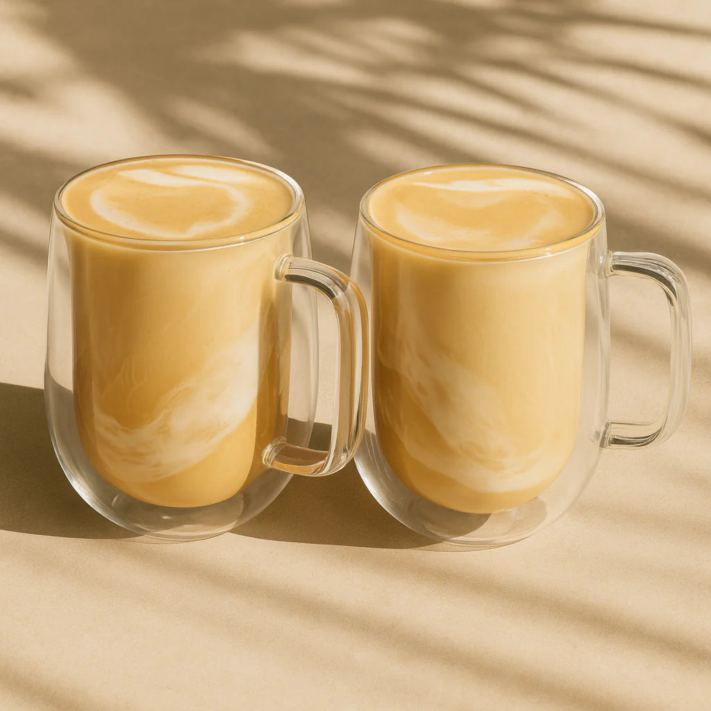 Double Wall Mugs – 2 Pcs (250ml)