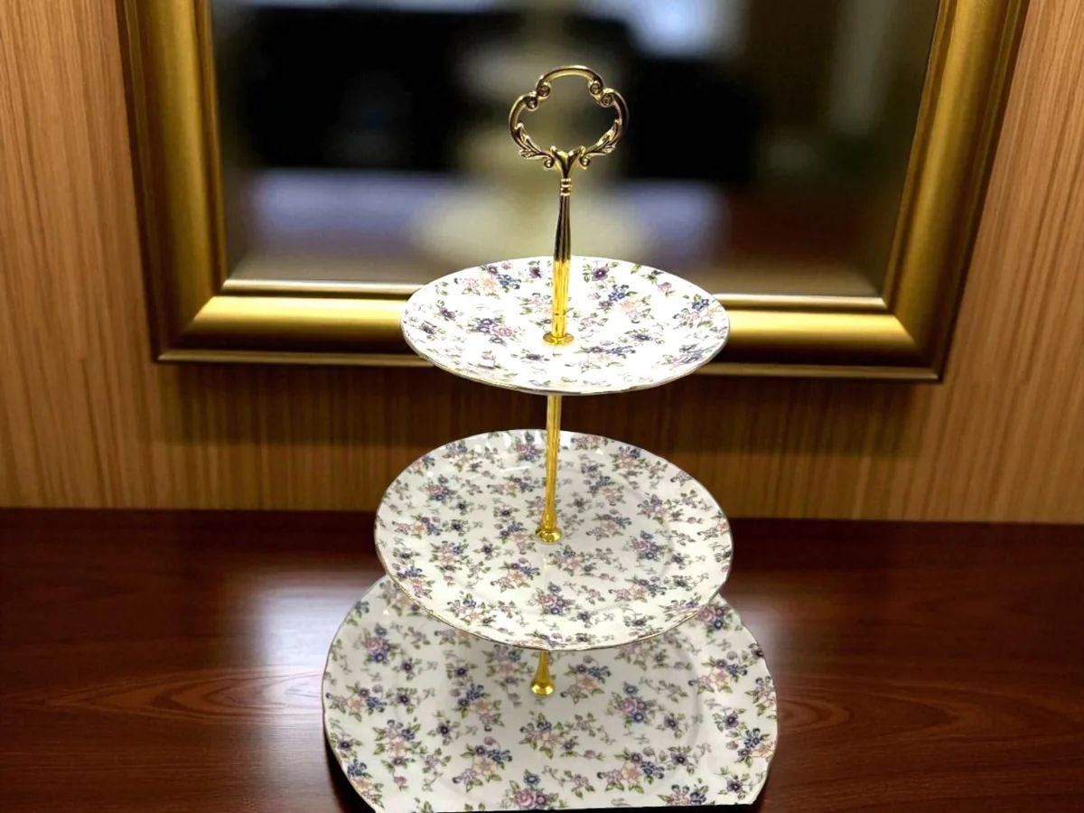Floral Dishtier ~ 3 layers