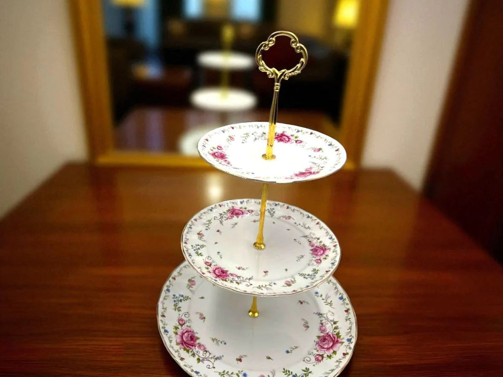 Floral Dishtier ~ 3 layers