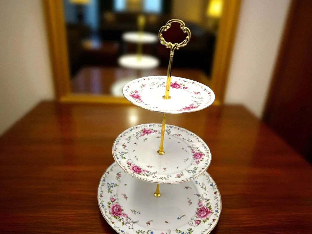 Floral Dishtier ~ 3 layers