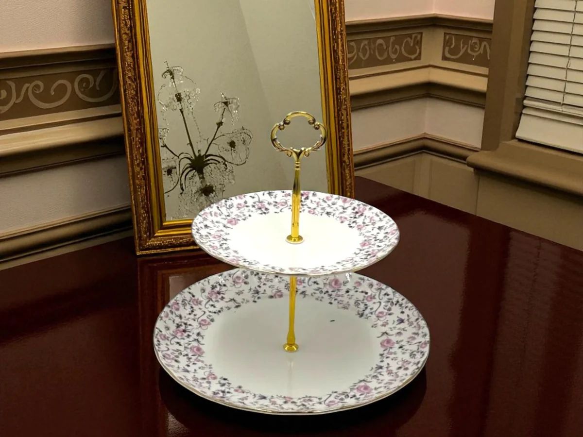 Floral Dishtier ~ 2 Layers