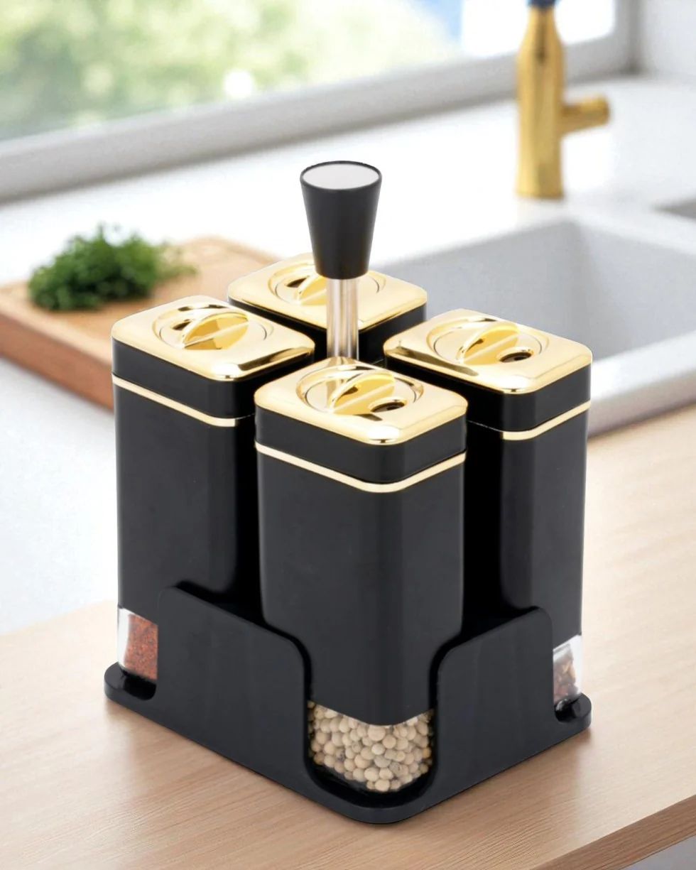 Premium Spice Containers with Stand
