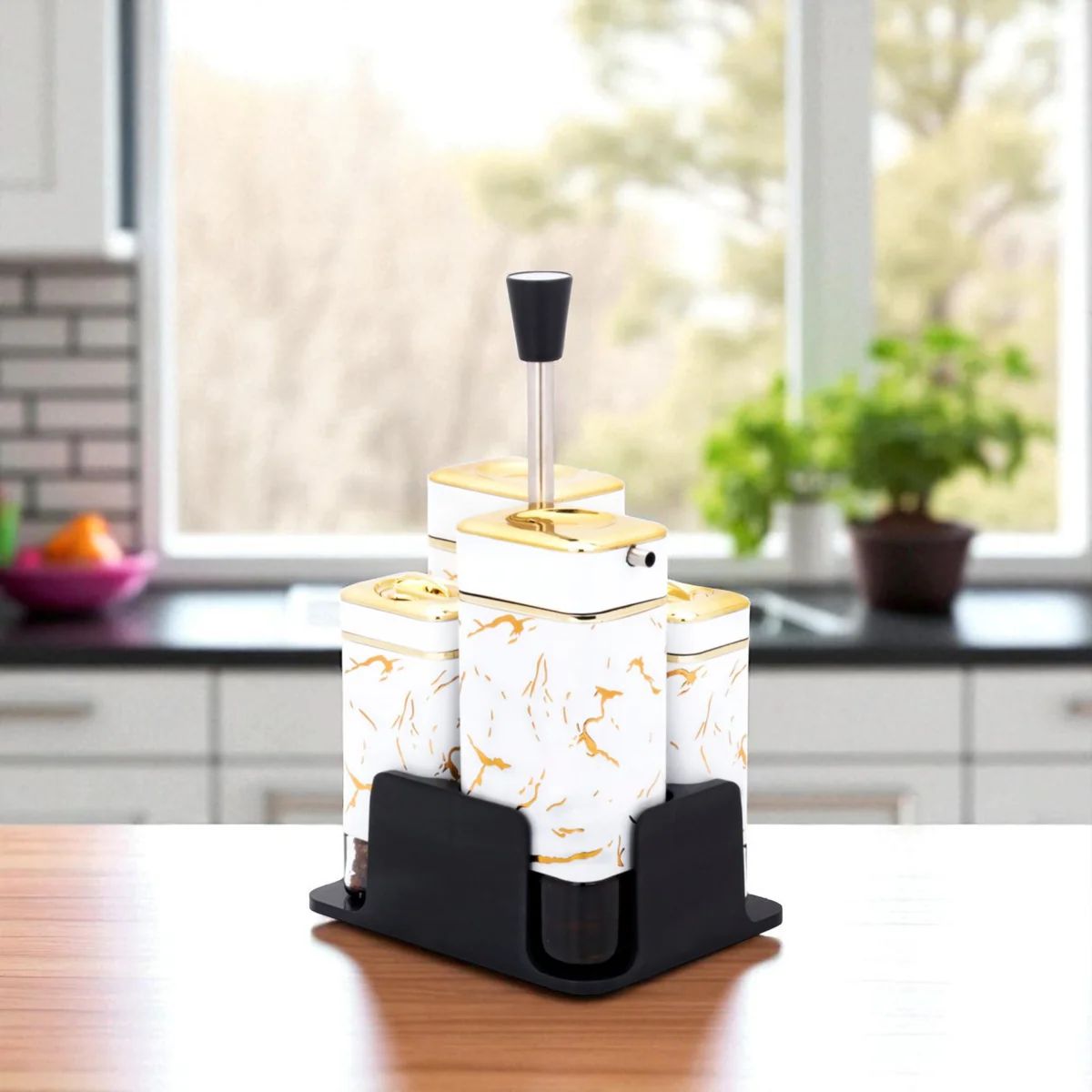 Premium Spice Containers with Stand