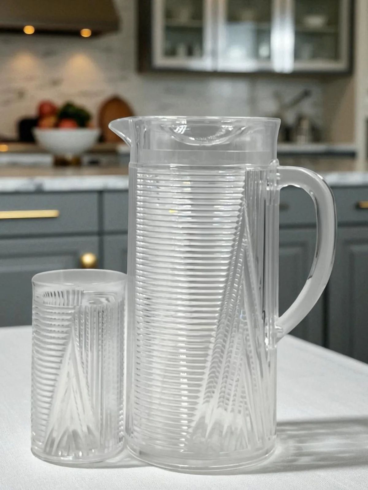 Elegant Jug and Glass Set