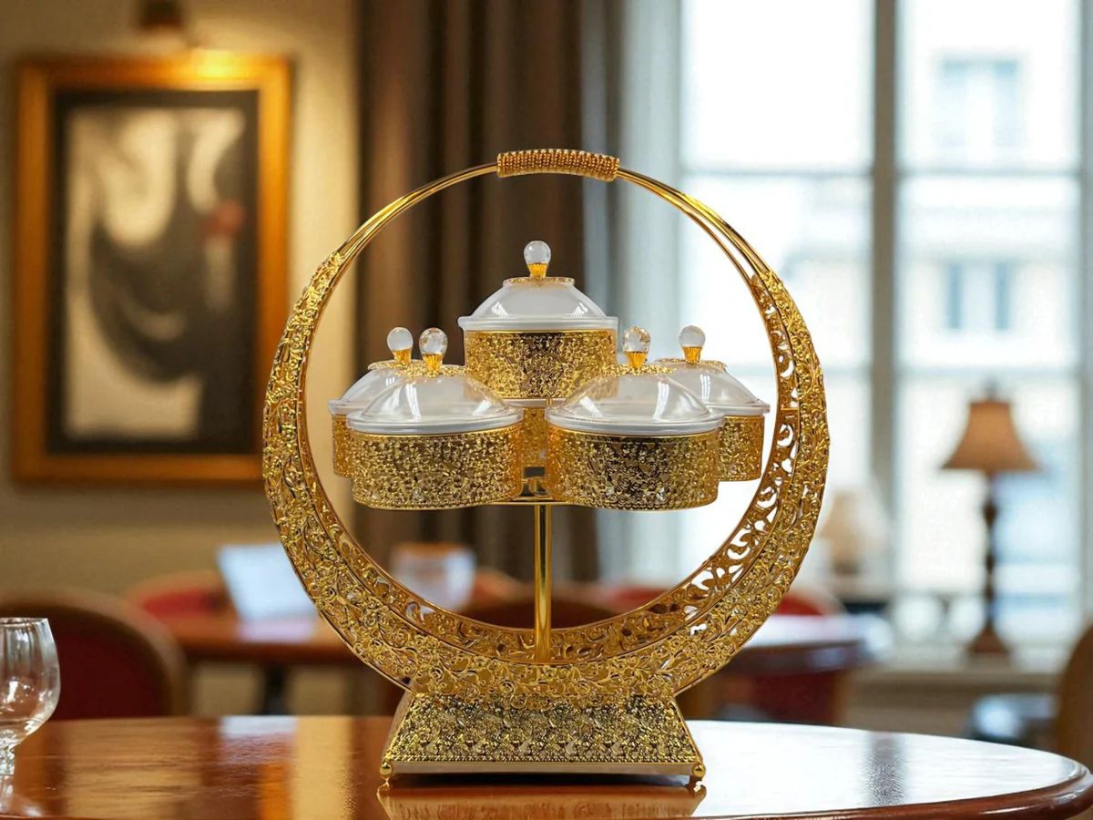 Premium Acrylic Container with Stylish Stand