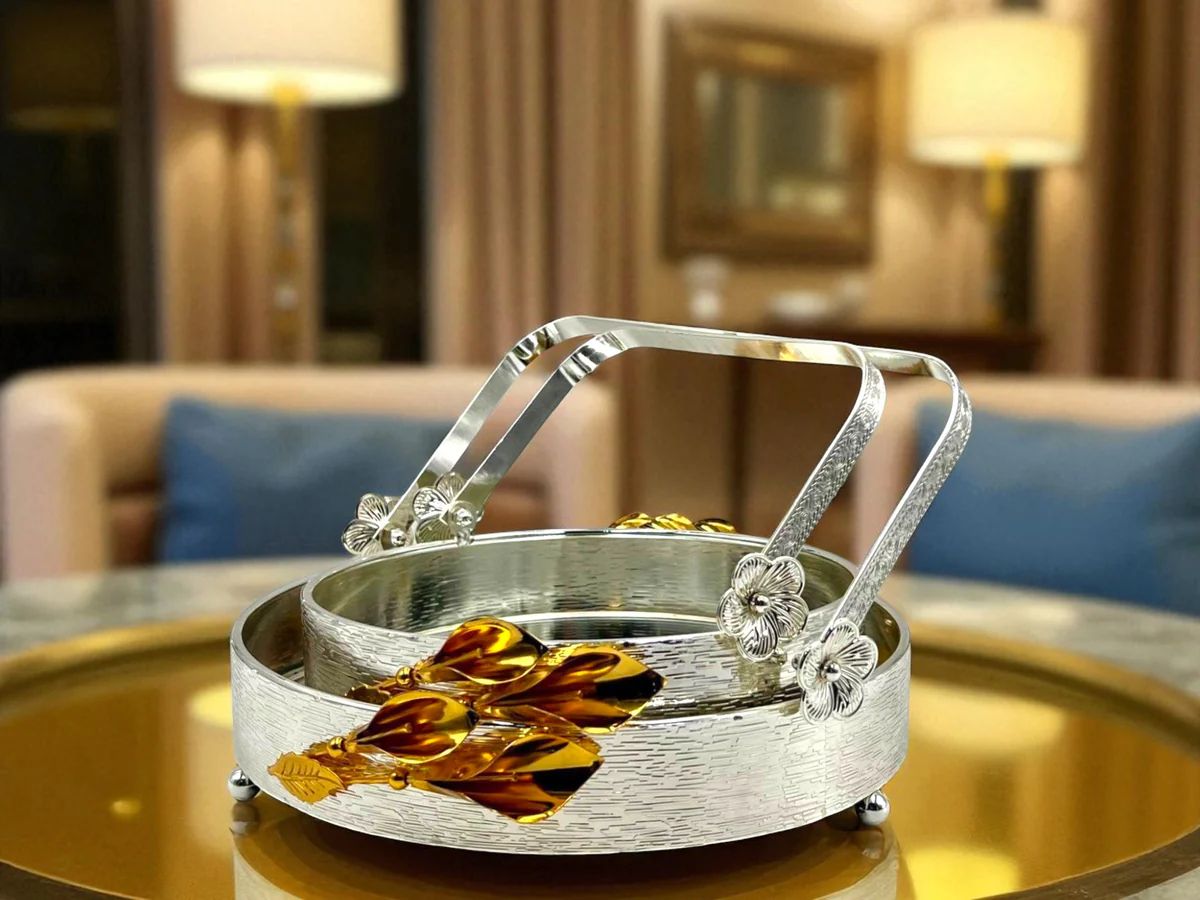 Round Serving Tray Set