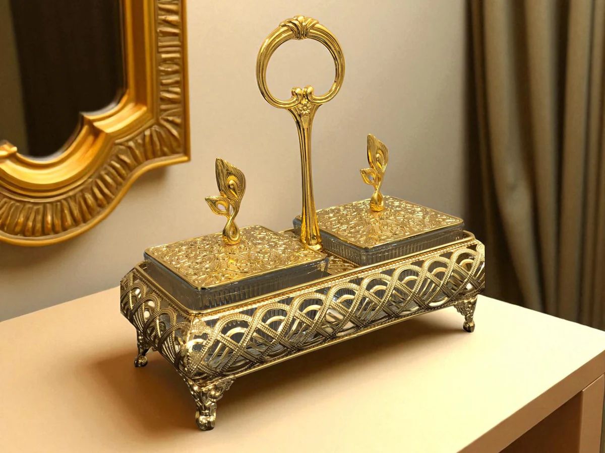 Luxury Acrylic Container with Stylish Stand