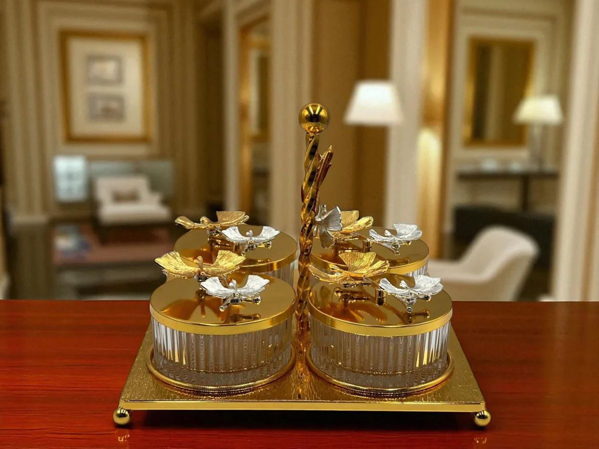 Luxe Acrylic Container with Stand ~ 4pcs