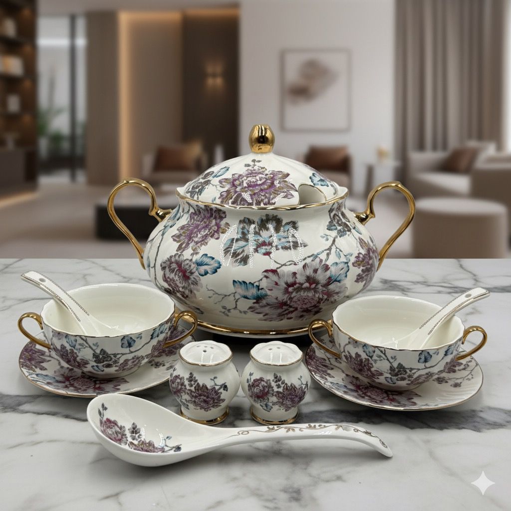 Floral Soup Set