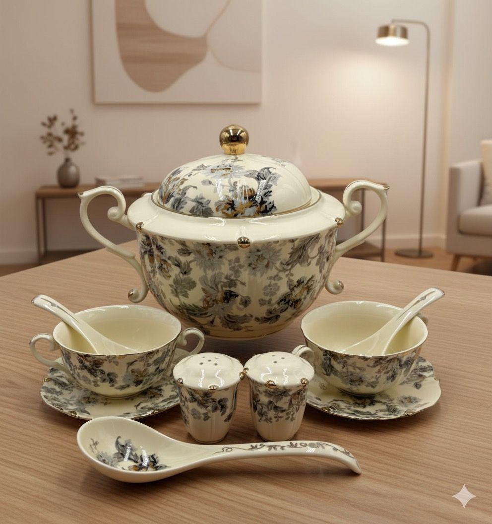 Grey Soup Set