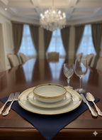 Luxury White & Gold Plate Set ~ 18pcs