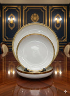 Luxury White & Gold Plate Set ~ 18pcs